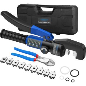 Kabelskotang / Klemmev�rkt�j Hydraulisk 8 Ton - Robust & Pr�cis krympning - 4-70 mm� Inkl. kabeltang