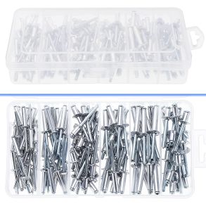 Popnitter / Blindnitter Sortiment Med 135 dele - Str. 5 / 6 / 6,4 mm