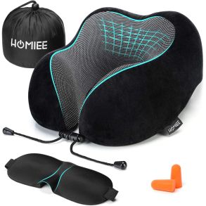 Nakkepude M. Memory foam Unisex - Exclusive Travel Pillow - Inkl. ekstra tilbehr