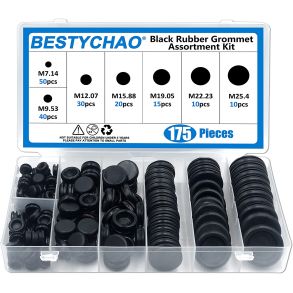 Karosseripropper / Gummigennemfring Antal 175 - 7 Strrelser - Leveres i opbevaringboks