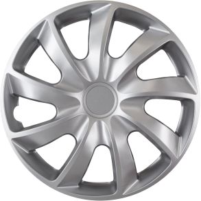 Hjulkapsler 4 stk. - QUAD Slv - Str. 14