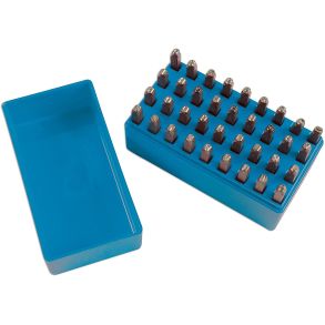Prgestempler / Mrkestempel Stl Gunson 6117 - 4 MM 36 Dele - A-Z & 0-9