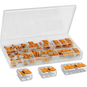 Wago Samlemuffe Sortiment 61 dele - Wago Serie 221 - 0,2 mm-4 mm 