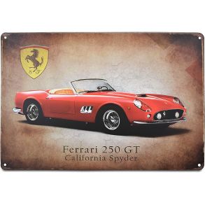 Retro Metalskilt - Ferrari 250 GT California Spyder - 20x30 cm