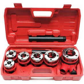 Rrgevindst Med Skralde - Pipe-Tools 9-Dele - Robust st i Hj kvalitet 