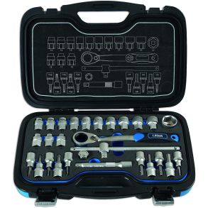 Topngle St 28 dele - Laser Tools 7054 - Krom vanadiumstl 1/2''