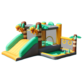Hoppeborg inkl. 350W bl�ser - Doctor Dolphin Bouncer Dinoworld - 210x350x195 cm