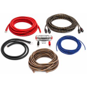 Monteringskit til forst�rker 10 mm� - 2-Kanal med h�jttalerkabel