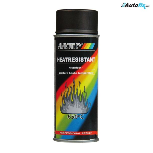 Varmefast Maling Sort 650°C - MoTip - Spray 400 ml