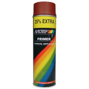 Grundmaling - MoTip Primer Rd/Brun - Spray 500 ml.