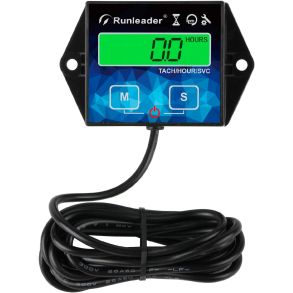 Digital Omdrejningstller & Timetller - Runleader 12V-24V - Universal