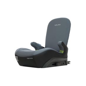 Selepude med isofix & rygln - Play Three fix evo ECE R129 - Farver gr & sort