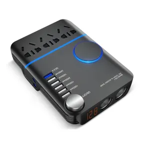 Omformer DC/AC 12V-24V>230V - Power Inverter 200 Watt & 6X USB