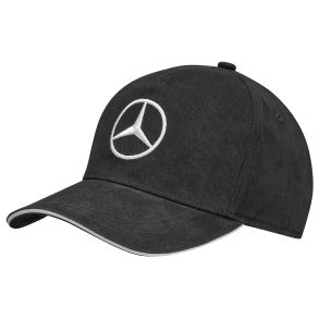 Cap Mercedes-Benz Sort - Unisex - Classic Design Med Refleksbnd