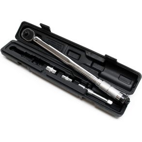 Momentngle 1/2'' - 2x Toppe 17 / 19 mm & 1x Forlnger - Kapacitet 28-210 NM