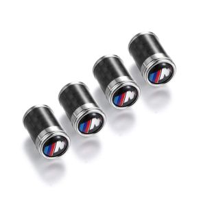 Ventilhtter BMW M-Power - Krom & Carbon Look - Antal 4 stk