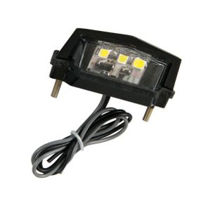 Nummerpladelygte 3x LED SMD Dioder 12V - Universal Vandtt & Hj lysstyrke - Antal 1 stk