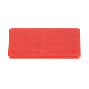 Rektangul�r Refleks - R�d 90 x 45 mm - Selvkl�bende, ECE-godkendt