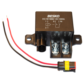 H�jtydende Rel� HD - 12V / 300 Amp - 2x M6 bolt-terminaler