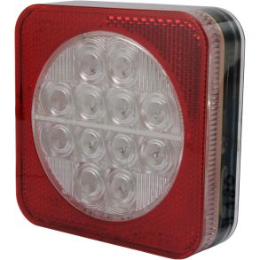 LED multifunktionslygte 12/24V - Med 4 funktioner & ECE-godkendt - Passer til h�jre og venstre side