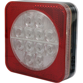 LED multifunktionslygte 12/24V - Med 4 funktioner & ECE-godkendt - Passer til h�jre og venstre side