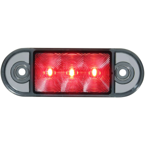 Baglygte LED 12-24V - R�d Smoky - ECE-R7 godkendt