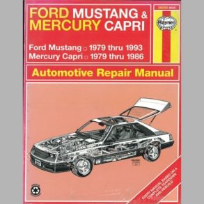 Reparationsbog Haynes - Mustang 79-93/Mercury Capri 79
