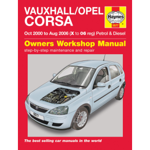 Reparationsbog Haynes - Opel Corsa C Benzin & Diesel 10/2000 -> 8/2006