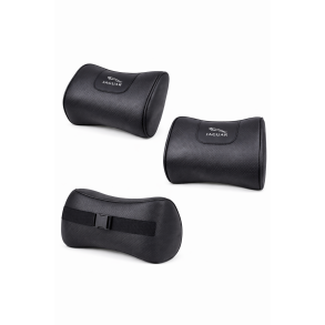 Nakkepude Jaguar - Sort �ko L�der - 1 stk.