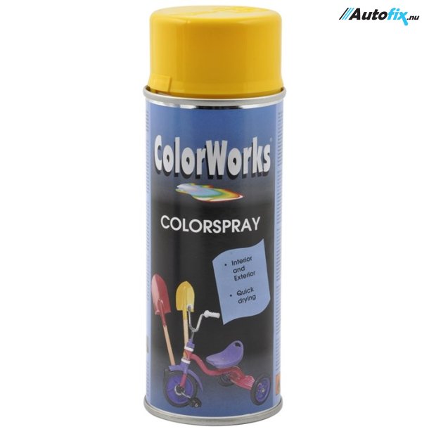 Spraymaling Gul ColorWorks - 400 - Universal Maling - Autofix.nu