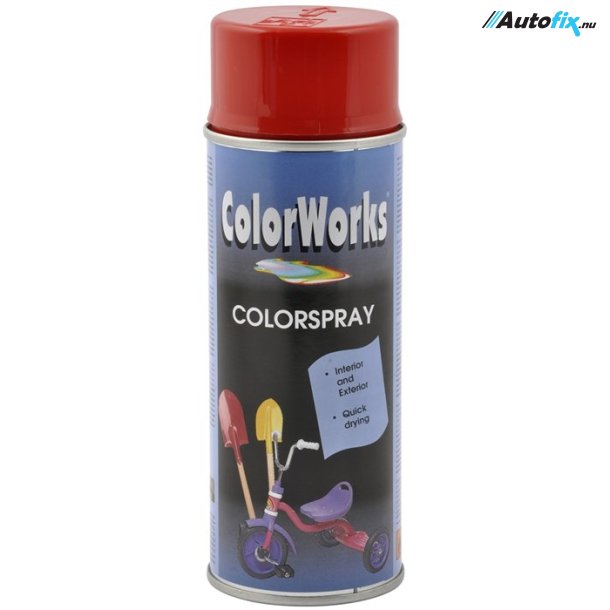 Spraymaling Ildrød - ColorWorks - 400 ml - Universal Autofix.nu