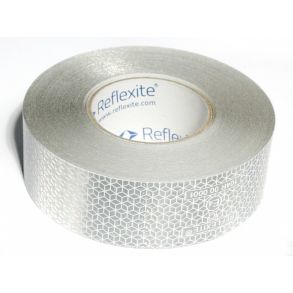 RefleksBnd - Reflexite VC104+ Selvklbende Hvid - L. 1 meter X B. 50 mm.