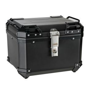 Bagageboks sort til motorcykel - Robust med l�s - 45 Liter