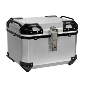 Bagageboks gr� til motorcykel - Robust med l�s - 45 Liter