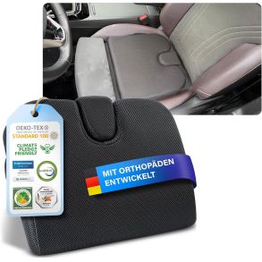 Skr�pude - Healthfix Car Wedge Cushion - Sort