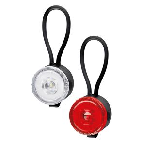Cykellygte s�t LED - Kompakte & Praktiske - USB genopladelig 