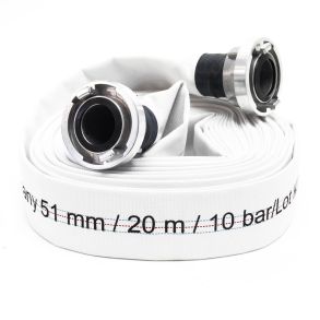 Slange til pumpe M/ C-Storz kobling - OneFlat - L. 20 meter / 51 mm