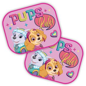 Solbeskytter til siderude - Disney Paw Patrol 2 stk pink - 44 x 35 cm