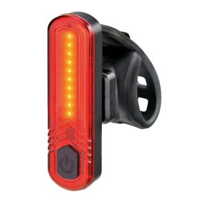 Cykelbaglygte LED - 30 lumen med 10 r�de dioder - USB genopladelig 