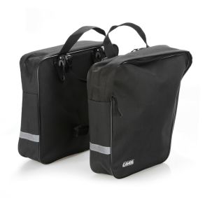 Cykeltasker til bagageb�rer - 2 x 8,5 Liter - Vandafvisende - Sort