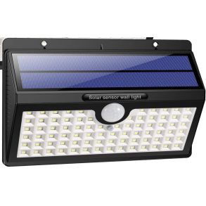 Solcelle vglampe med 78 LED - Solar Motion Sensor Lights med sensor - 1 stk