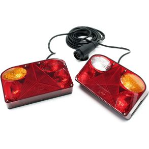 Trailerlygte St 12V Med Pre - Inkl. 13-Polet Stik & 5 Meter kabel - ECE godkendt 2 stk