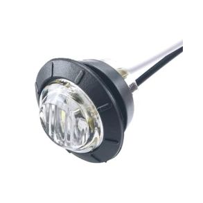 Positionslygte Rund 12V-24V - Hvid LED SMD - Dia. �27 mm 1 stk