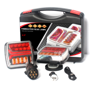 LED Trdls baglygtest 12-24V - Dynamisk blinklys - M. 4 funktioner & E9 godkendelse (2 stk)