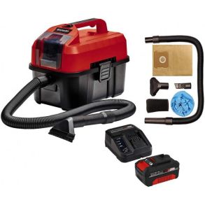 Vd-/Trstvsuger Trdls - Einhell TE-VC 18/10 Li-Solo - Inkl. Batteri & Oplader