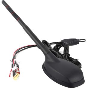 Tagantenne DAB+ / GPS / AM/FM Med 12V Forstrker - Sort L. 18,7 cm