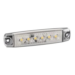 Sidemarkeringslygte LED (SMD) Hvid - 12V/24V - 1 stk.