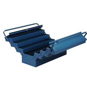 V�rkt�jskasse med 7 rum - St�l - 420x200x250 mm