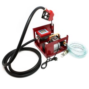 Diesel- & Oliepumpe Kit M/ Digital Flowmeter - Selvansugende Klar Til Brug - 230V / 550W / 60l/min