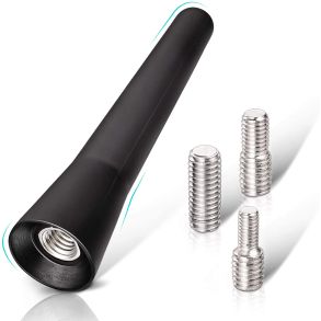 Antennepisk Universal FM/AM/DAB - Sort L. 6,5 cm - Gevind 4, 5 & 6 mm 